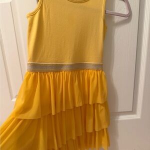 Hanna Andersson Yellow Layered Dress
